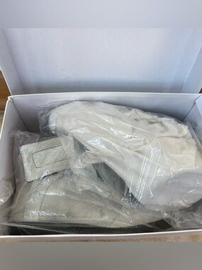 Maison Margiela Glitter Future Silver Men 10 44 Leather High Top Sneakers Italy